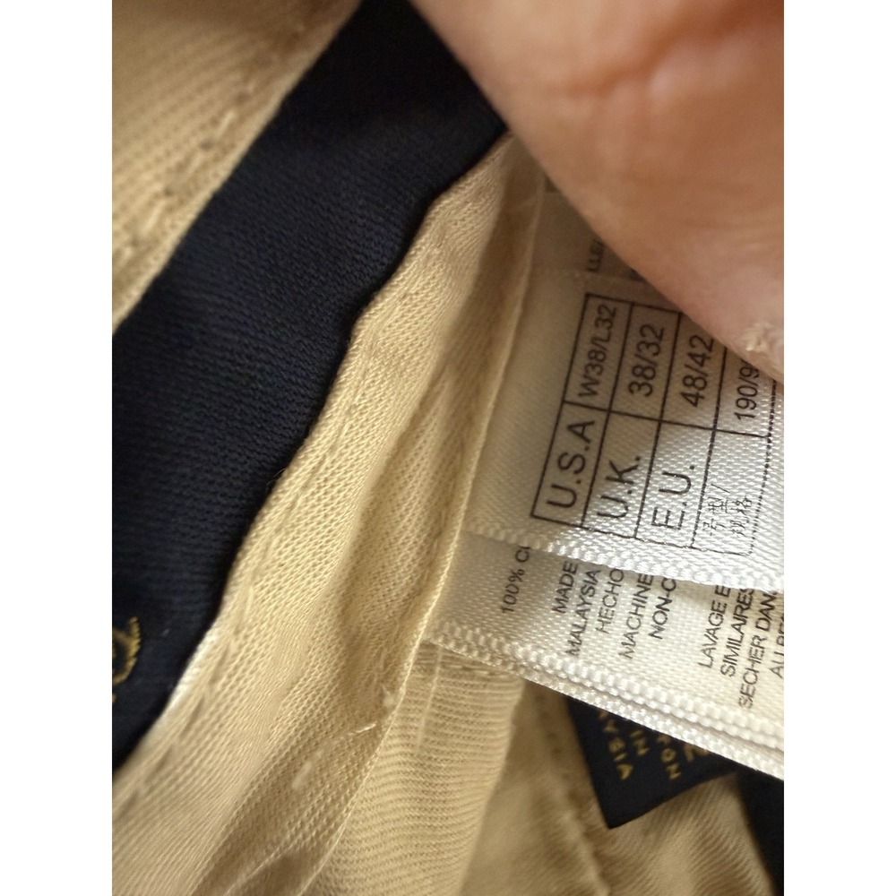 Brooks Brothers Advantage Chino Pants Size 38x32 Tan Clark Fit 100% Cotton - Picture 6 of 15
